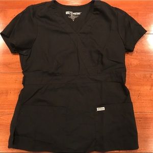 Grey’s anatomy Scrub Top Black Medium